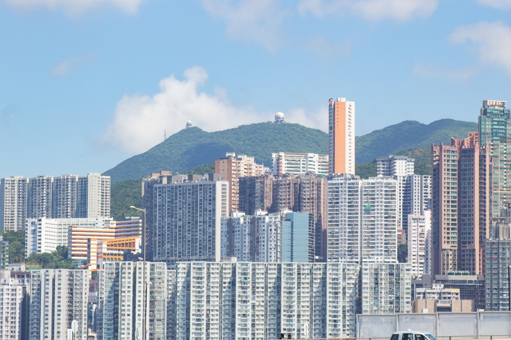 Hong,Kong,City,With,Residential,Buildings,In,Hong,Kong,Island